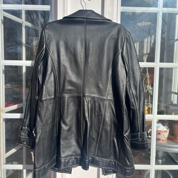 American Modern Alexander Julian Genuine Lambskin Leather Jacket - Picture 10 of 13